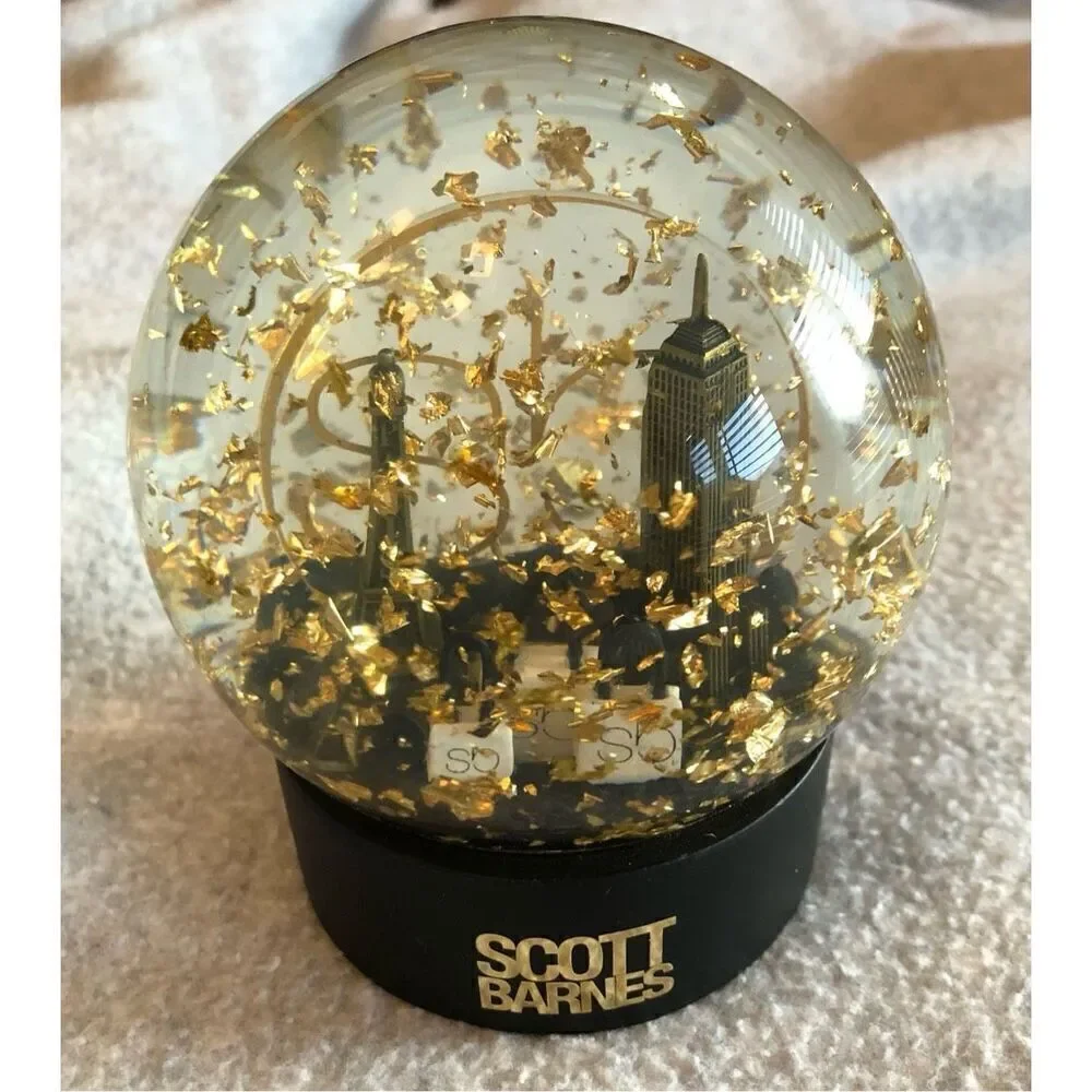SCOTT BARNES - 🎉HP🎉 NWT - Sparkling “Snow Globe”/Black Presentation Box/Lim. Ed.